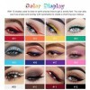 Xiangmall 12 Pièces Eyeliner Coloré Liquide Eye Liner Couleur Matte Waterproof Makeup Eyeliner Pen Imperméable Longue Tenue M