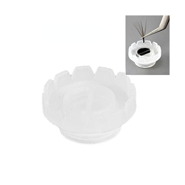 100 Pièces Extension de Cils Colle Fanning Tasse Greffage Colle à Cils Tasse Volume Cils Ventilateur Tasse Accessoires de Gre