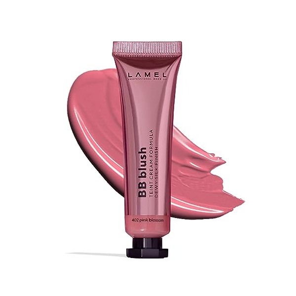 Lamel BB Blush - Crème Légère - Idéale pour Tout Type de Peau - Cruelty-Free - Rose Poison N. 402