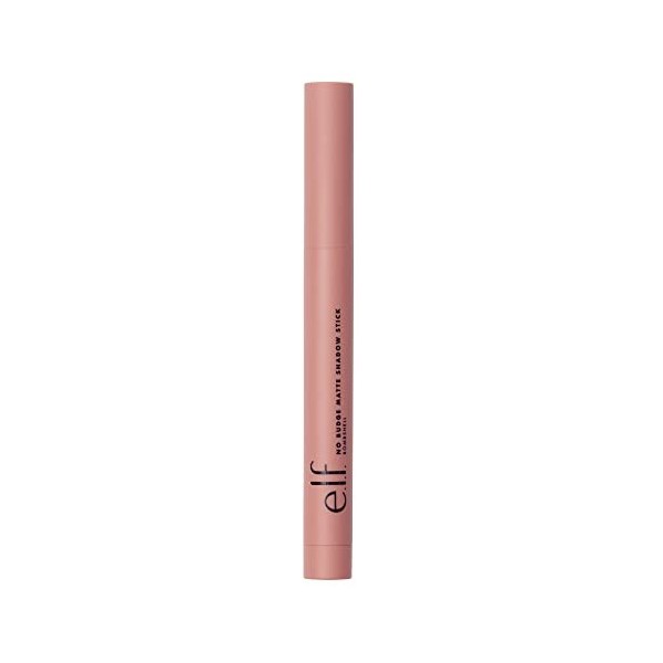 e.l.f. Cosmetics No Budge Matte Eyeshadow Stick, One-Swipe Cream Eyeshadow Stick, Long-Wear & Crease Resistant, Matte Finish,