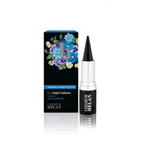 Helan, Deep Black Bio Kajal, Eye Liner En Stick, Couleur Très Noire et Lumineuse sur le Contour des Yeux, au Tracé Décisif et