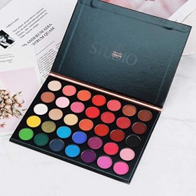 Palette dombres à paupières mat chatoyante Palette de maquillage imperméable à leau 35 couleurs chatoyante