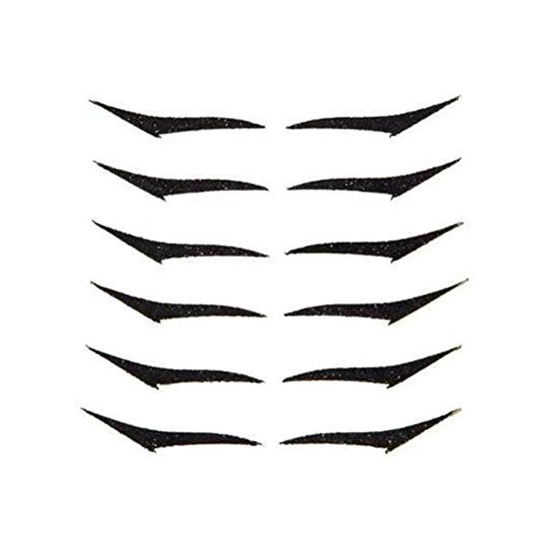 Tianbi 6 Pairs Autocollant Eyeliner Réutilisable,double Paupière Autocollant Eye-liner Maquillage Autocollant Contour Instant