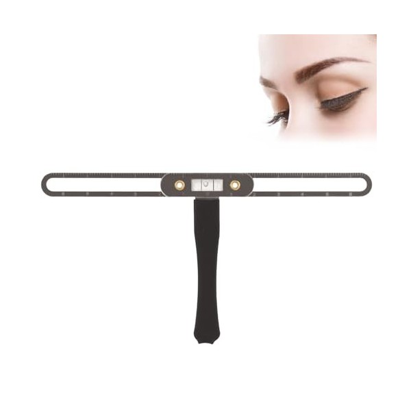 Règle de Microblading pour Pochoir à Sourcils, équilibre de Mesure en Forme de T, Règle de Mise en Forme de Tatouage de Sourc