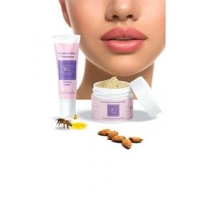 Dear D. Kit Volumisant Lèvres | Baume Et Gommage À Lèvres Pleines Et Douces | Routine Avec Repulpant Lèvres Effet Botox Et Go