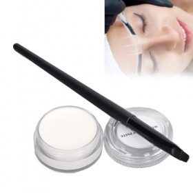 Kit de Cartographie des Sourcils Lignes de Pâte à Sourcils Blanches Texture Légère Pâte de Cartographie des Sourcils avec Pin