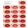 Mini Ensemble de Rouge à Lèvres, Mini Dosettes de Rouge à Lèvres, 16 Couleurs, Imperméable, Extérieur, pour Femme
