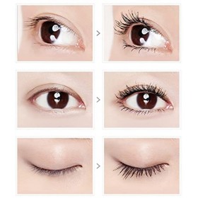 WXJ 4D Mascara Starry Sky, Mascara de Cils de Soie en Fibre imperméable, épais Curling allongé Naturel Cils, Noir Color : 1p