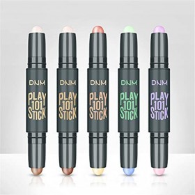 5Pcs Double Tête Stick De Correcteur De Teint Anti-Cernes Contour Concealer Maquillage Professionnel,Dual-ended Contour Facil