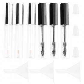 FRCOLOR Lot de 3 pinceaux à cils vides pour mascara - Tube DIY mascara - Pot de crème à cils - Bouteille avec baguette pour f