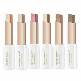 Bâton de fard à paupières bicolore 6 couleurs Modification des yeux Bâton de fard à paupières Étanche Dégradé Nacré Fard à pa