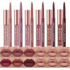 6 Pcs Crayon À Lèvres Mat Et Ensemble De Rouge À Lèvres 24 Heures Nus Étanche Beauté Maquillage Kit Lipgloss Liptints Pour Fe