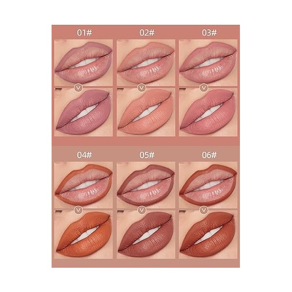 Matte Lip Liner Set 12 couleurs Premium imperméable lisse Nude crayons à lèvres en velours mat Crayon à lèvres imperméable lo