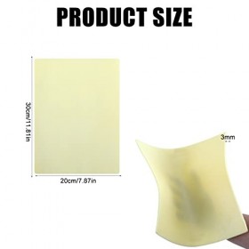 3 MM Peau Synthétique Tatouage: Nizirioo 3 Pièces 20cm x 30cm x 3mm Fausse Peau Tatouage, Double Face Peau de Pratique de Tat