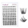 Cluster Faux Cils FADLASH Extension Cils Bouquet 96pcs Réutilisable 0.07D 8-16mm Individuel DIY Extensions de Cils ZW02 