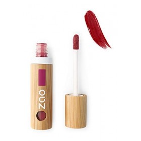ZAO Vernis à Lèvres 036 Rouge Cerise RECHARGEABLE bio vegan 100% naturel