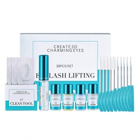 Weixinbuy Rehaussement de Cil, Kit de Cils Perm,kit dextension de Cils Lash Lift Kit, Semi-Permanent Curling Perming Wave Co