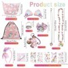 ZCOINS Cadeaux Licorne Sac Licorne Porte Monnaie Licorne Serre Tete Licorne Bracelet Licorne Bijoux Enfants Fille Tatouage Li