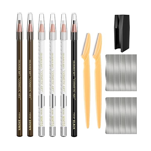 Crayon à sourcils imperméable à leau pour le marquage, le remplissage et la mise en forme, kit daccessoires de maquillage d