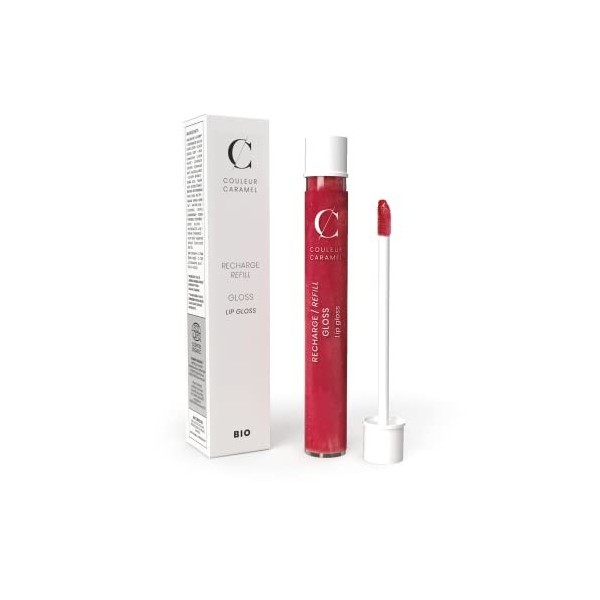 Couleur Caramel - Recharge Gloss Bio 805- Rouge framboise nacré 