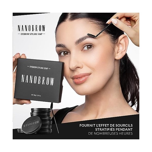Savon Pour Sourcils Nanobrow Eyebrow Styling Soap 30g - Savon pour le maquillage des sourcils, la mise en forme et la fixatio
