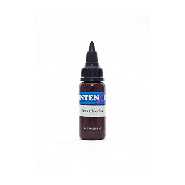 INTENZE Encre de tatouage Marron 30ml- CoCo -Lorig.:couleurs résistantes et absolument stériles–Encre de tatouage végétalien