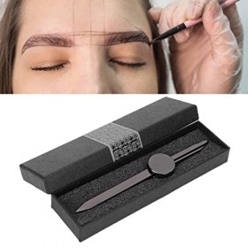 Règle de Modèle de Sourcil, Règle de Sourcil, Guide de Boussole Positionnement en 3 Points Matériau en Acier Inoxydable Facil