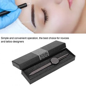 Règle de Modèle de Sourcil, Règle de Sourcil, Guide de Boussole Positionnement en 3 Points Matériau en Acier Inoxydable Facil