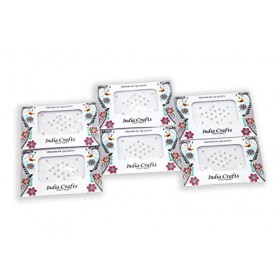 Lot de 120 faux clous doreille à pois en strass