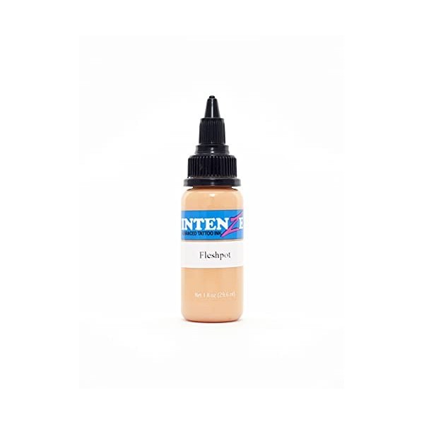 INTENZE Encre de tatouage Beige 30ml- Fleshpot -Lorig.:couleurs résistantes et absolument stériles–Encre de tatouage végétal