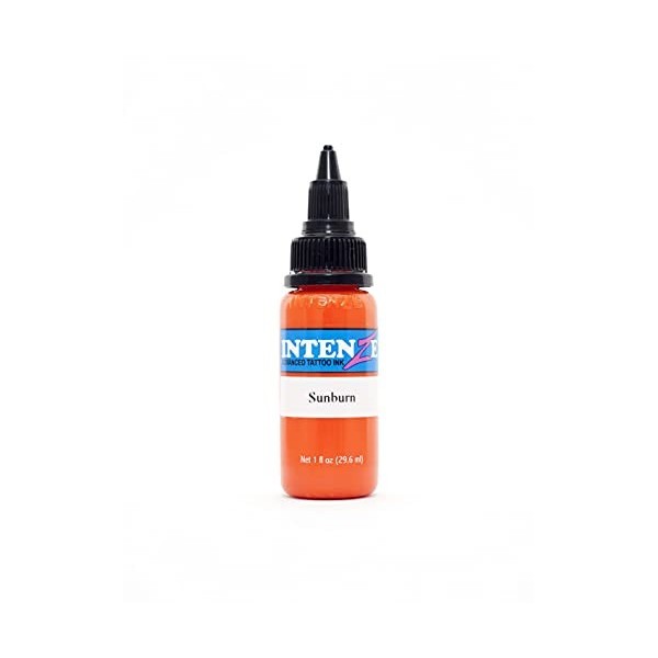 INTENZE Encre de tatouage Orange 30ml - Sunburn -Lorig.:couleurs résistantes et absolument stériles–Encre de tatouage végéta