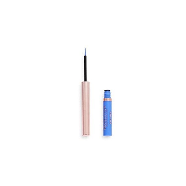 Makeup Revolution, Neon Heat, Eye-Liner Liquide Coloré, Sky Blue, 2.4ml