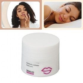 Gommage Réparateur pour les Lèvres, Hydratant Guérit la Peau Affaissée Exfoliant Portable pour les Lèvres Adoucit Éclaire pou