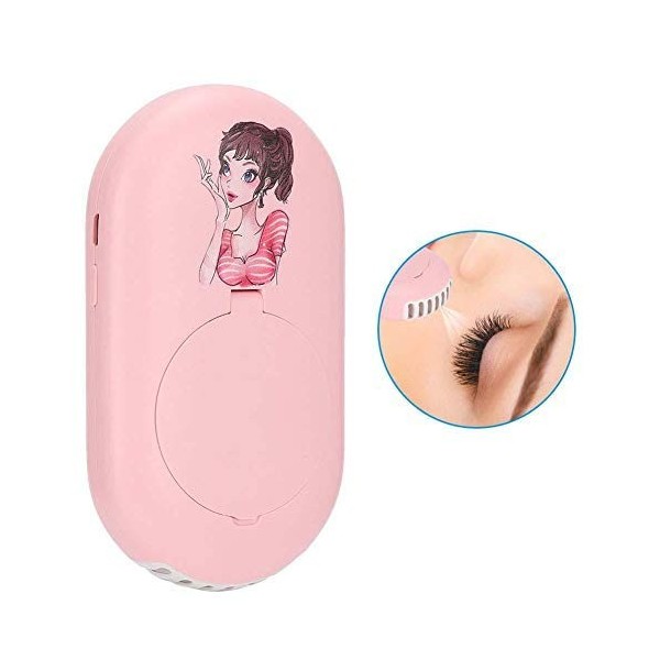 Naroote Redxiao Outil de Cils pour Cils à Faible Bruit pour sèche-Cils Extension de Cils Professionnels USB Portable Pink 