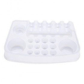 Alupre 12pcs Plastique jetables Cartouche Couleur Tatouage Plateau Porte-Aiguille Plateaux Support Plate Tattoo