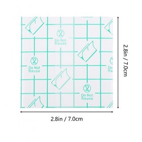 Lurrose Lot de 100 palettes de maquillage jetables transparentes pour maquilleurs, 7 x 7 cm