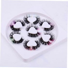 Housoutil 7 Paires De Faux Cils Faux Cils Le Mariage Présente Des Cadeaux De Faux Cils Faux Cils Cils Colorés Grappes De Cils