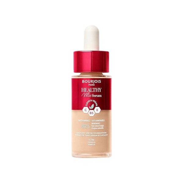 Bourjois Healthy Mix Clean fond de teint sérum - 51.2W - Vanille doré, 30 ml