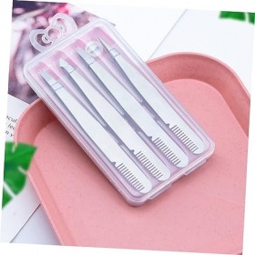 FRCOLOR Lot de 4 gadgets pour faux cils, pince à épiler, kit cosmétique, pince à sourcils, pince à sourcils, pinces à sourcil