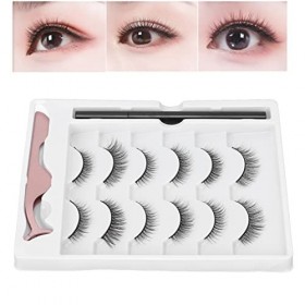 Ensemble de cils magnétiques, eye-liner de cils magnétiques résistant à la transpiration pour la maison