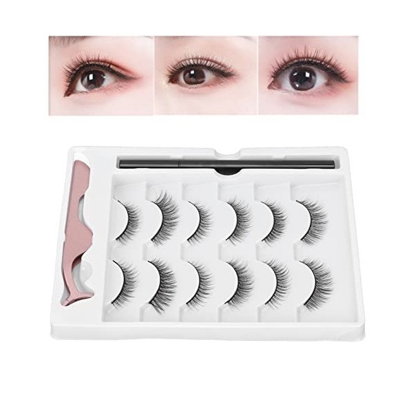 Ensemble de cils magnétiques, eye-liner de cils magnétiques résistant à la transpiration pour la maison