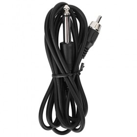 5.9ft Tattoo Clip Cord, RCA Tattoo Gun Machine Clip Cord Flexible Silicone Tattoo Power Supply Connection Cable Tattoo Machin