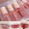 3 couleurs Dark Lip Gloss set hydratant lèvres pleines transparent brillant gel lip gloss pour les femmes et les filles A 