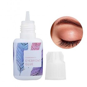 Professionnel Colle à Sourcils, Extension de Cils Colle Lash Adhesive pour Cils en Bandes & Sourcils Artificiels Greffage de 
