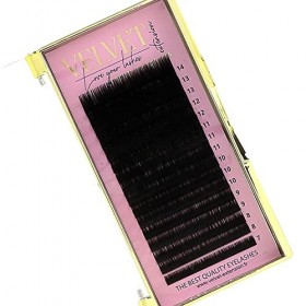 Velvet Extension Love Your Lashes - Cil à cil en soie, mix Courbure - C, Diamètre - 0.25