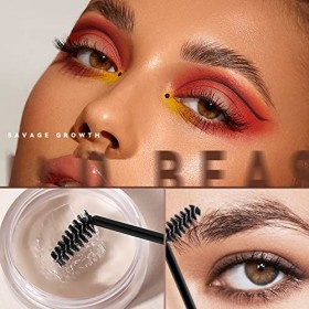 Gel à sourcils - Kit de savon à sourcils imperméable et durable - Cire coiffante transparente - Anti-taches - Pommade à sourc