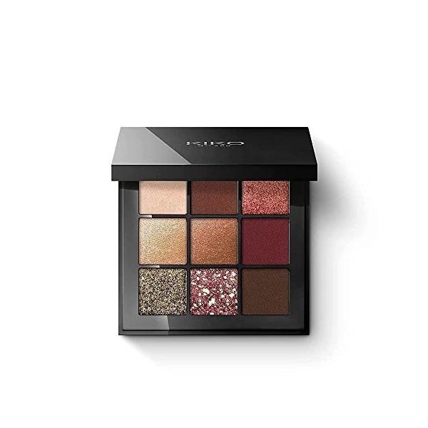 KIKO Milano Glamour Multi Finish Palette 03 | Palette De 9 Ombres À Paupières Aux Finis Variés