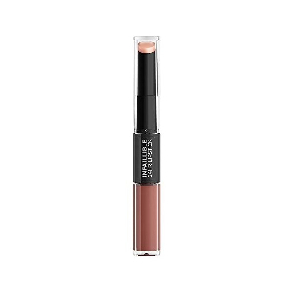 LOréal Paris Infaillible 2-Step 806 Infinite Intimacy Rouge à lèvres 24 heures avec baume hydratant pour les lèvres