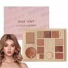 palette dombres à paupières,Kit maquillage professionnel pour ombre à paupières 12 couleurs | Palette maquillage lumineux mé