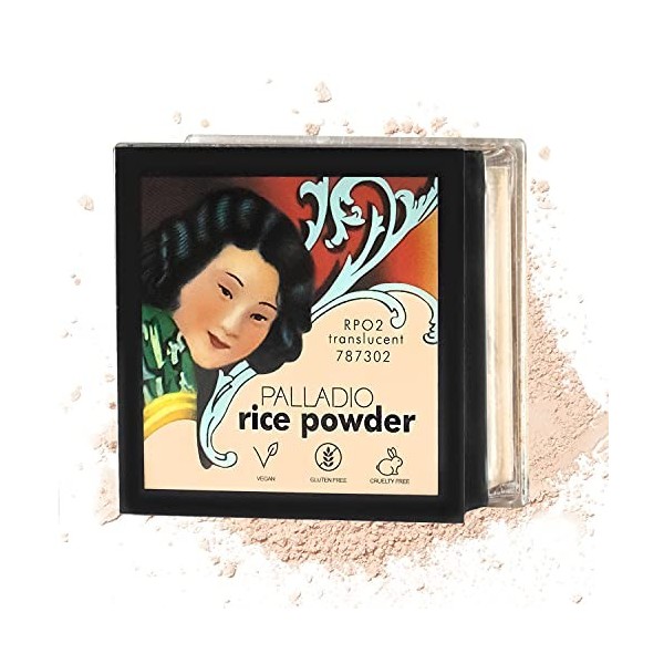 Palladio Rice Powder with Puff Number RPO3, Natural 17 g